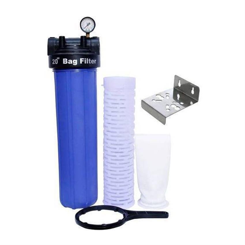 20 Inch Plastic Bag Filter Housing, Blue