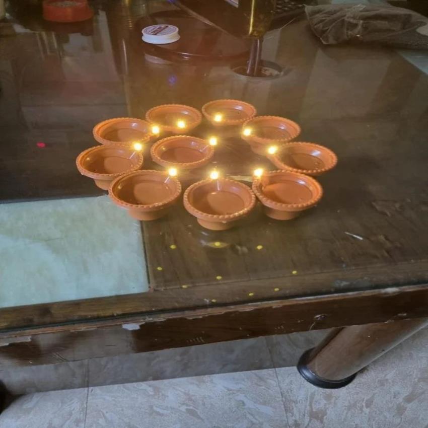 Plastic Diwali Round Diya