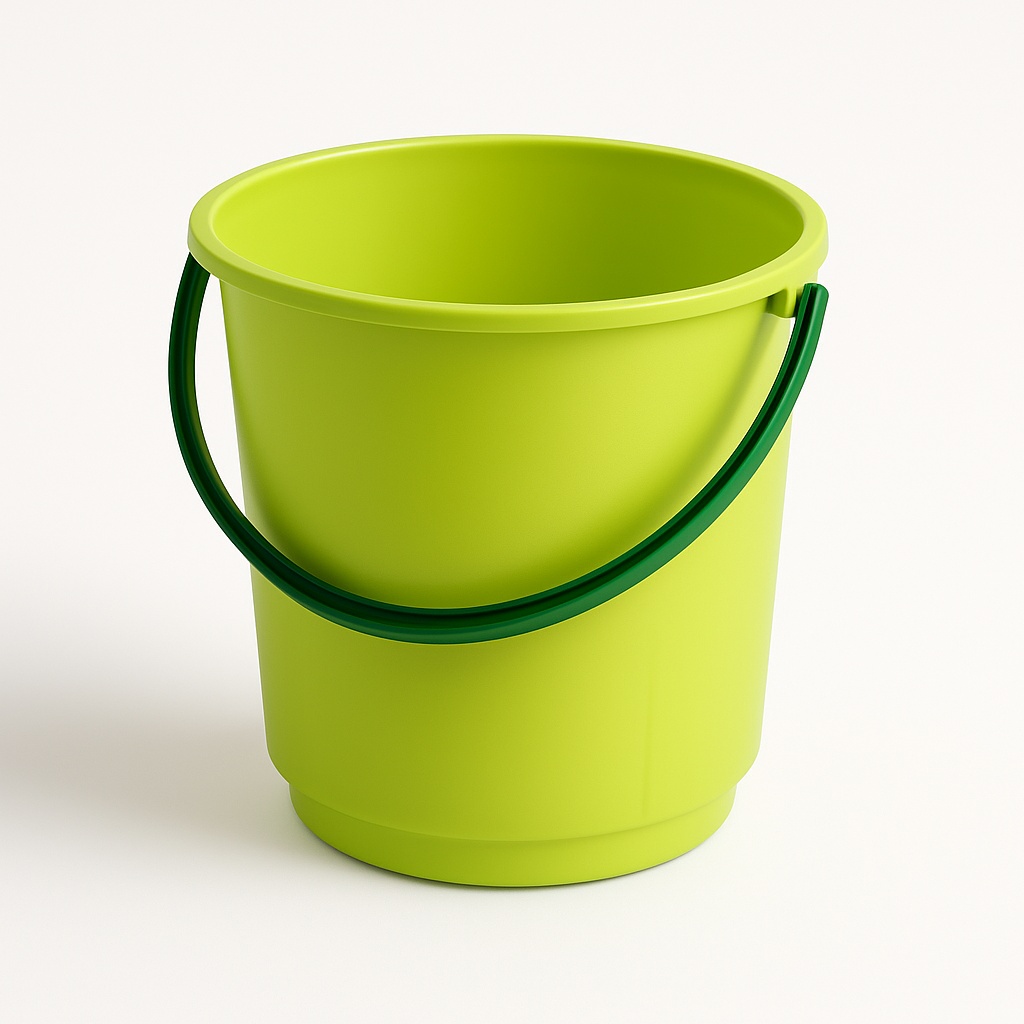 Green Plastic Outdoor Dust Bin
