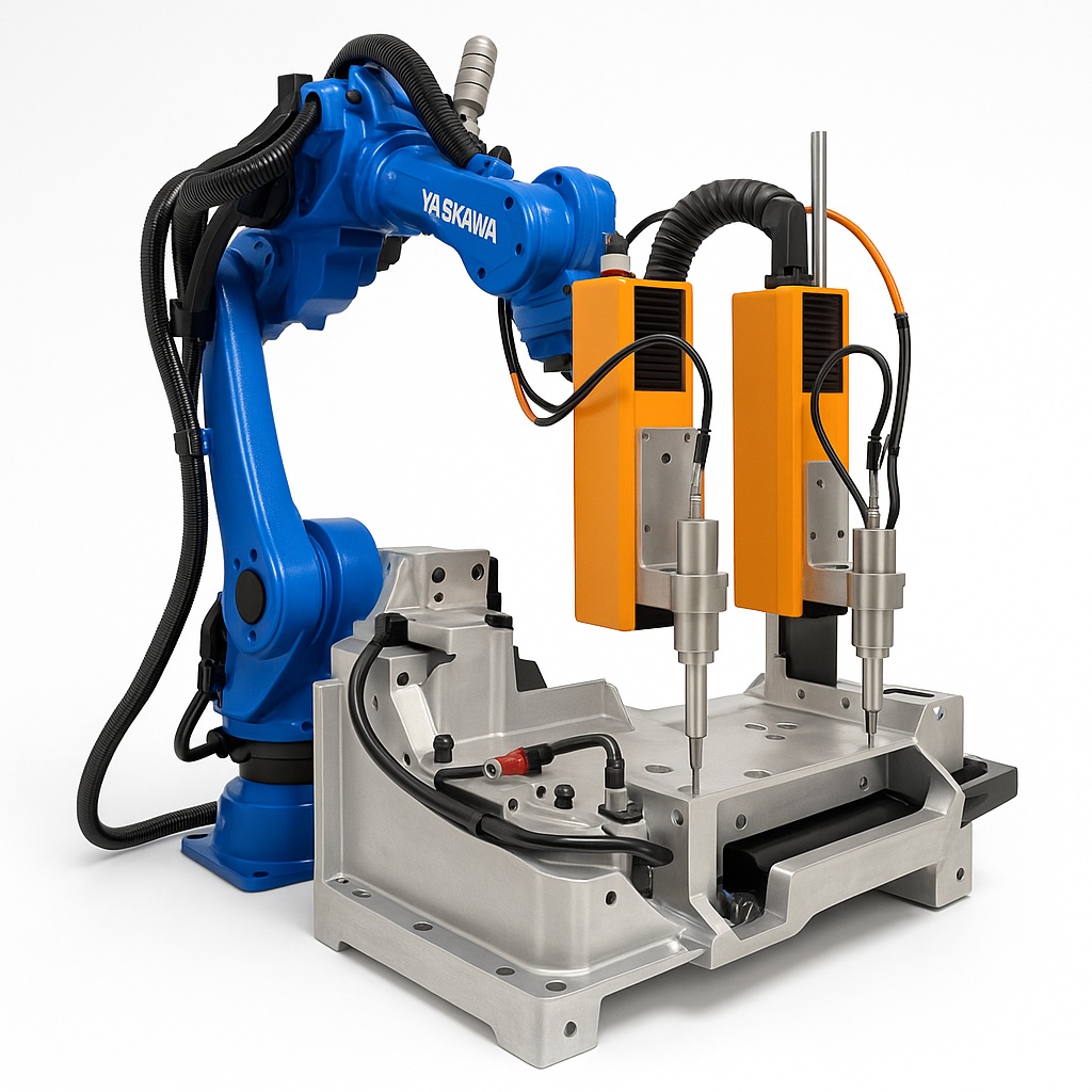 Plastic Ultrasonic Welding Robot Cell