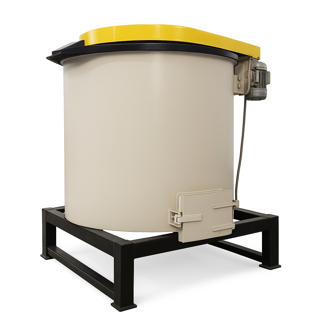 Plastic Scrap Turbo Washer, 200 Rated Capacity