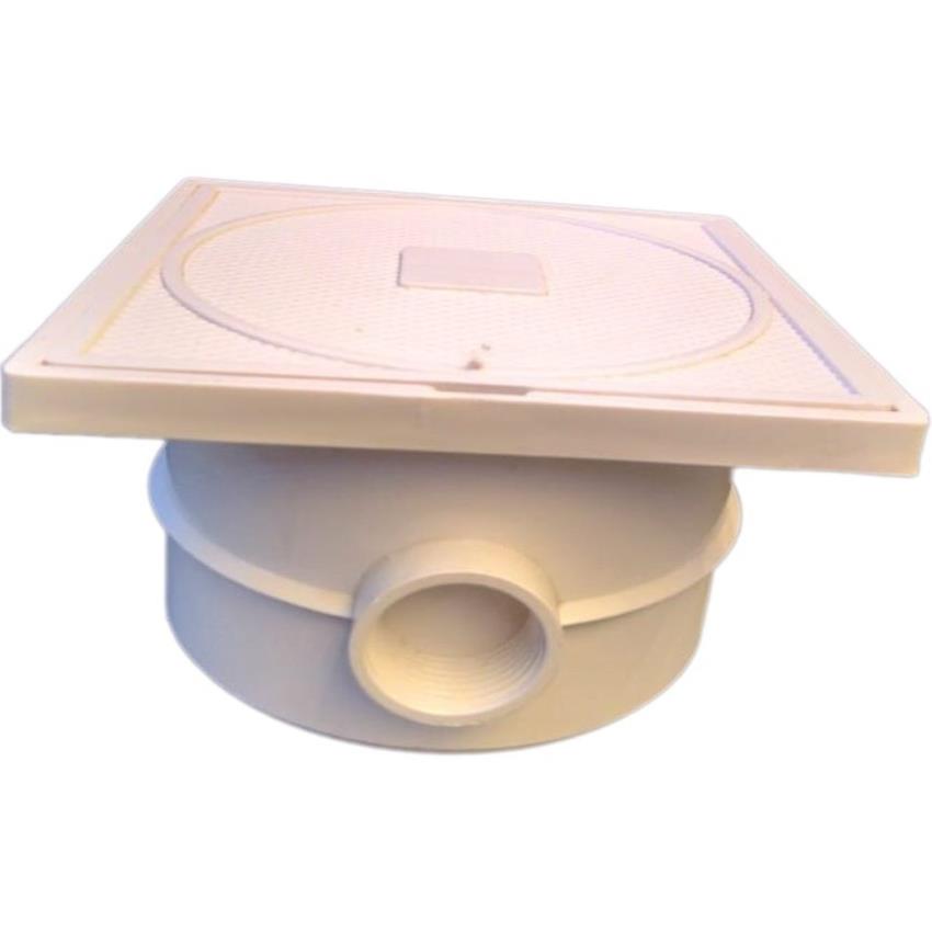 Plastic Waterproof Deck Junction Box, 3-Way 6x4 Inch