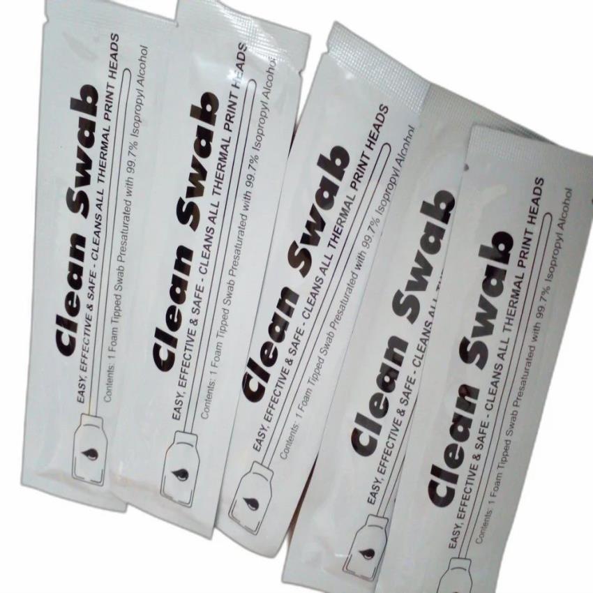 Plastic White Printer Cleaning Swabs Box