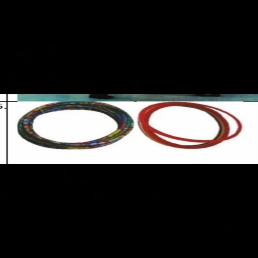 Plastic Yellow Hoop Rings