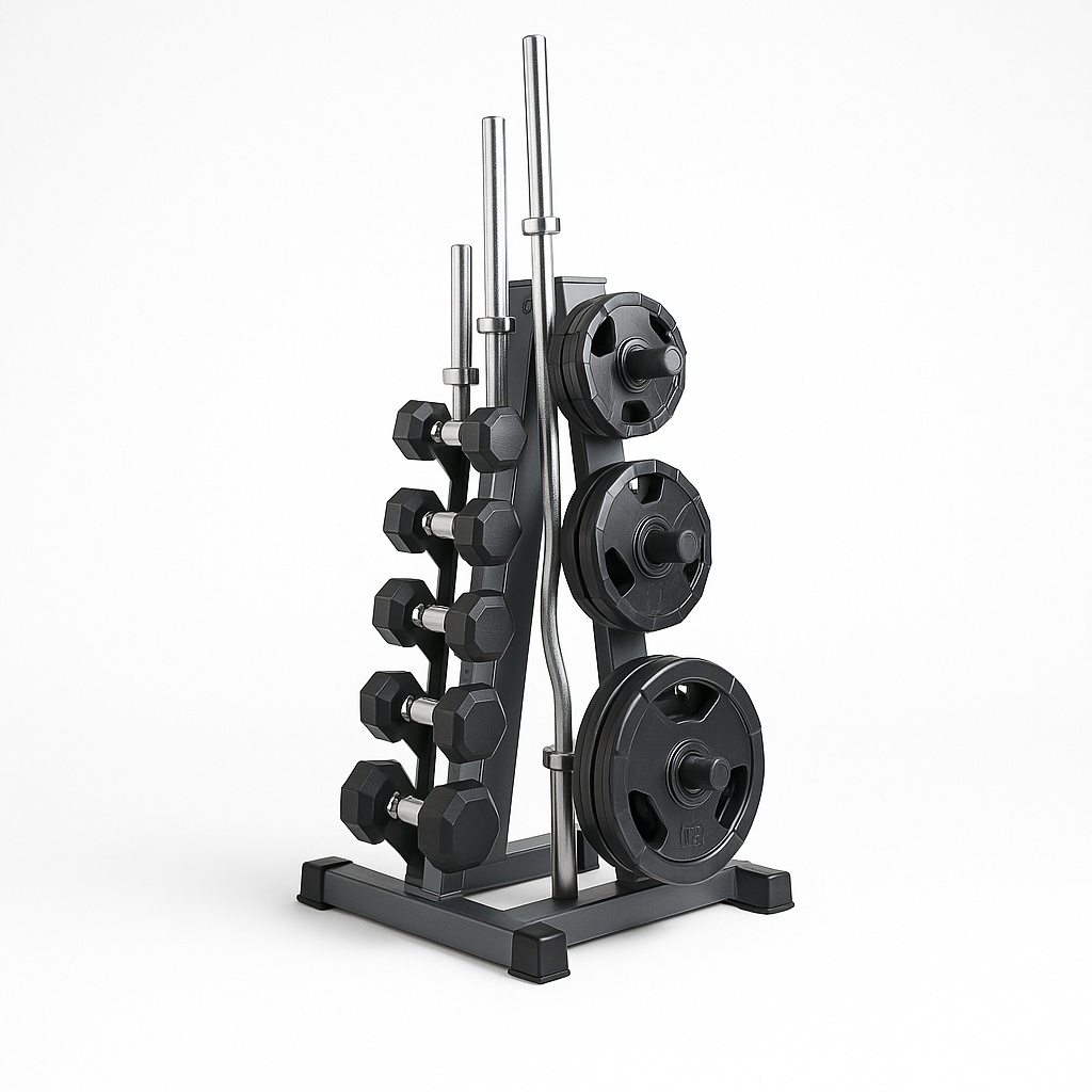 Plate Barbell Dumbbell Rack