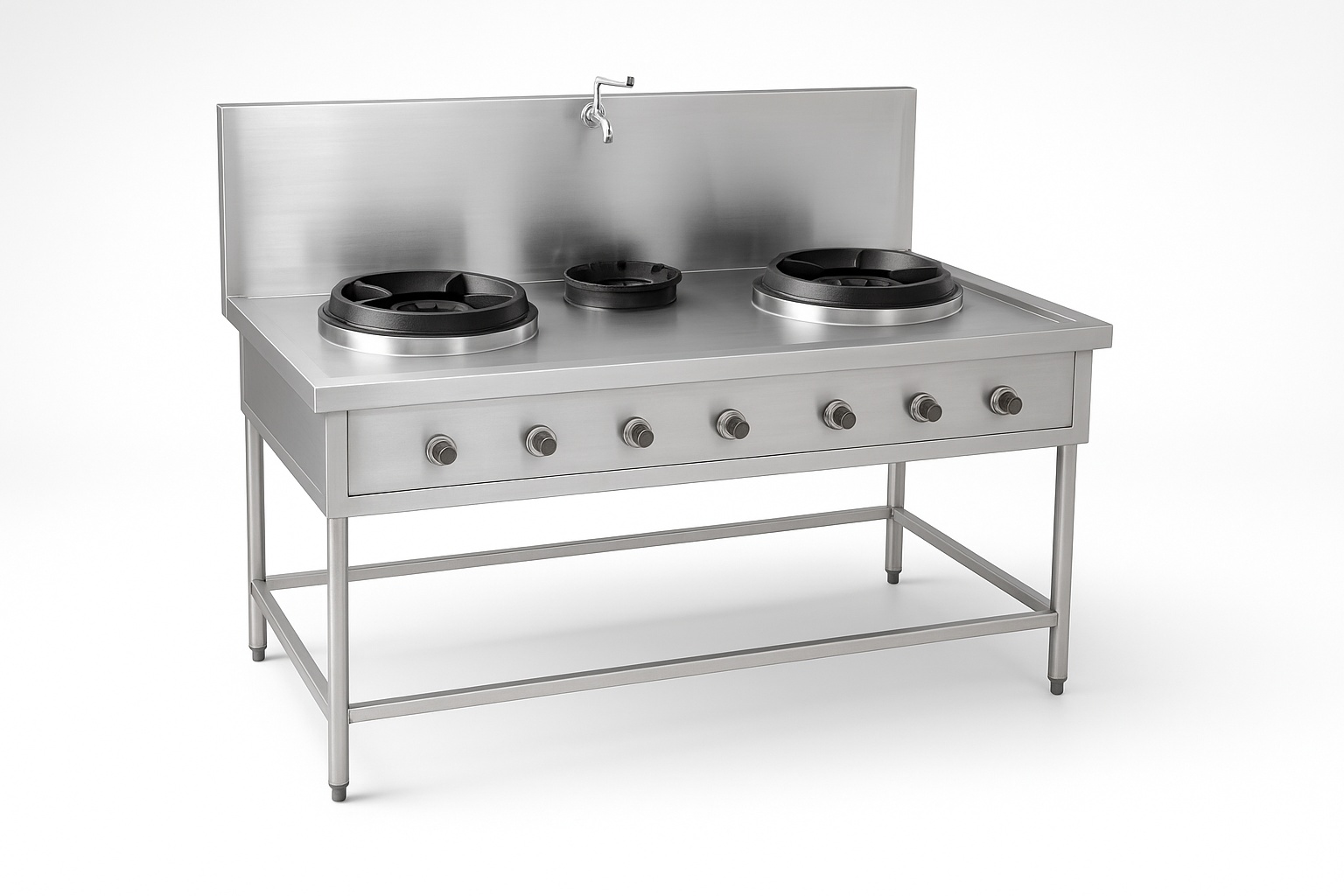 Platform Chinese Cooking Range, 2 Burner