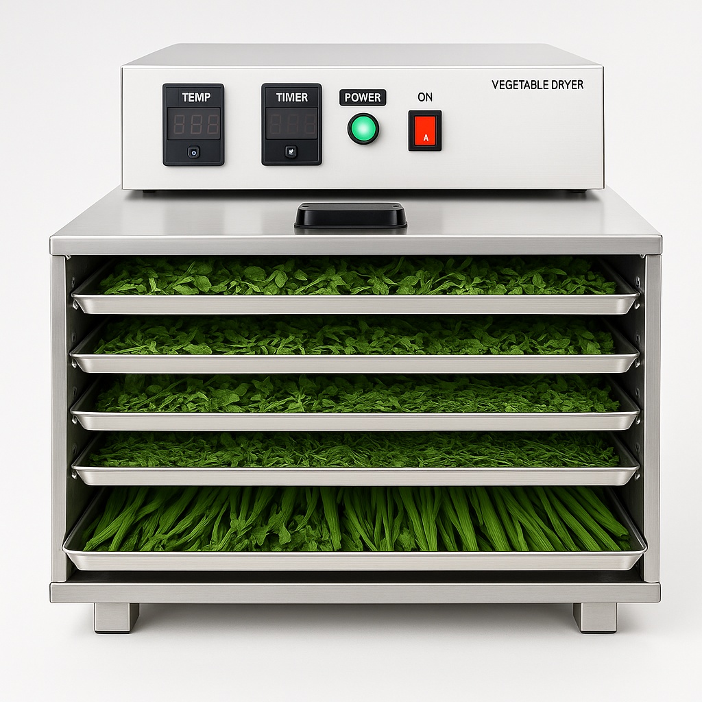 6 Tray Polished Stainless Steel Food Dryer