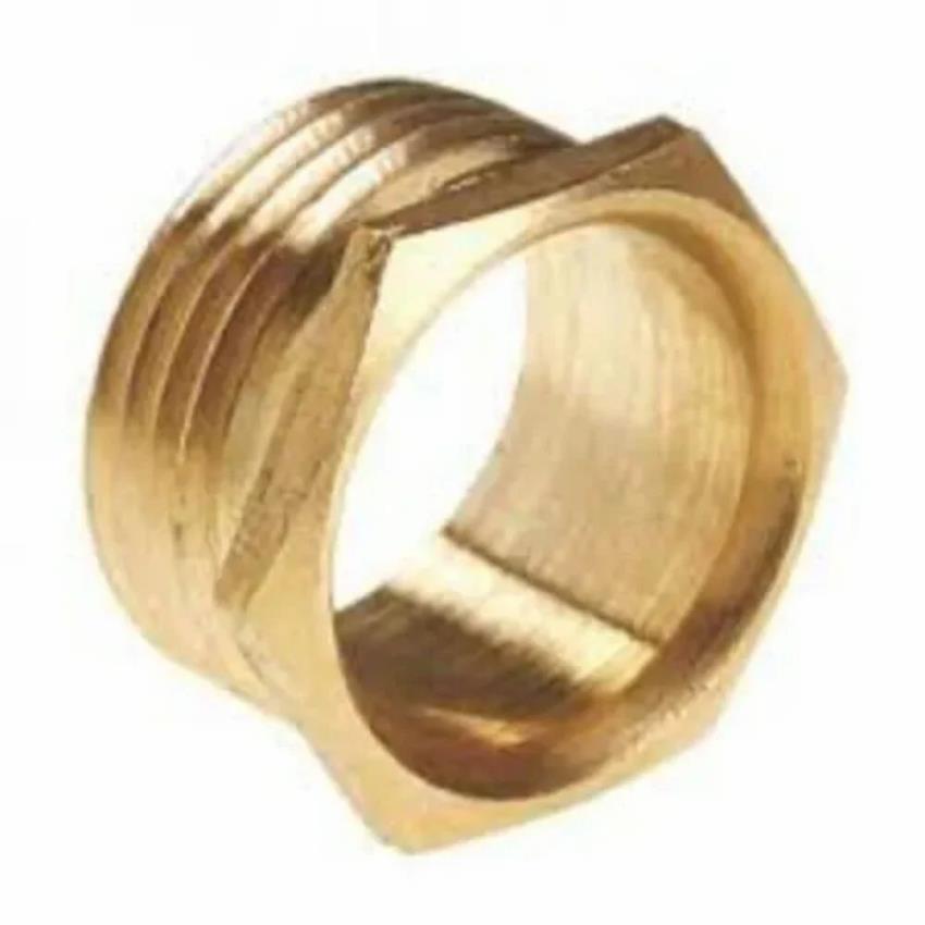 Polished Brass Male Bush 25mm