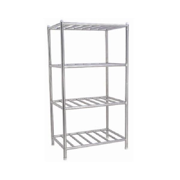 Polished Stainless Steel Oil Can Rack