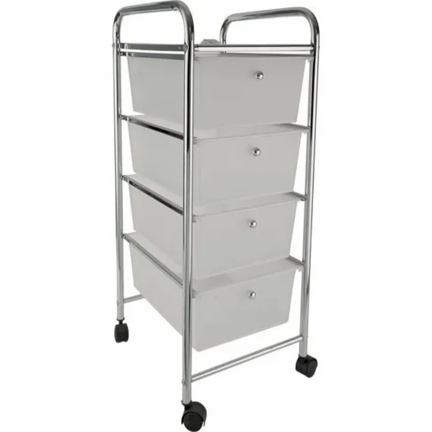 Polished Steel Storage Cart