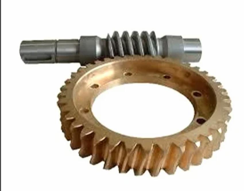 Polished Bronze Worm Gear Wheel