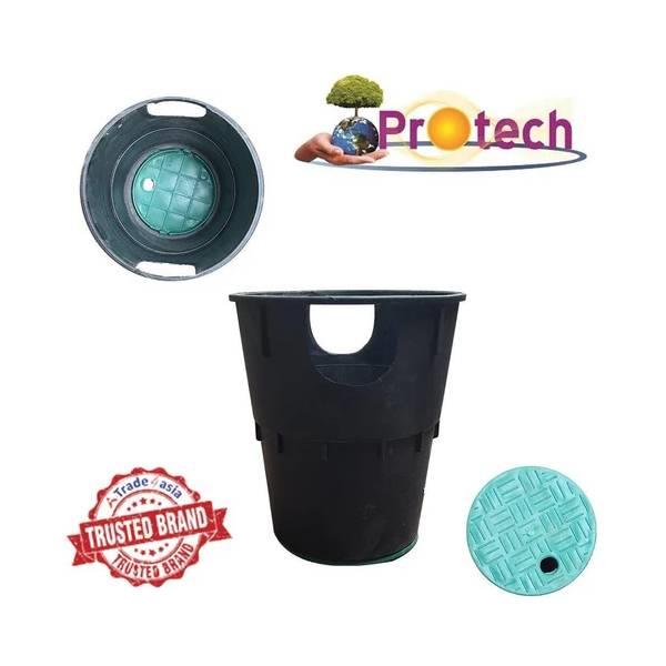 Poly Plastic Earthing Pit Cover, 200-340mm