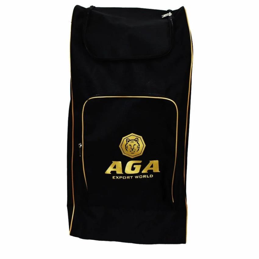 Polyester AGA Black Cricket Kit Backpack