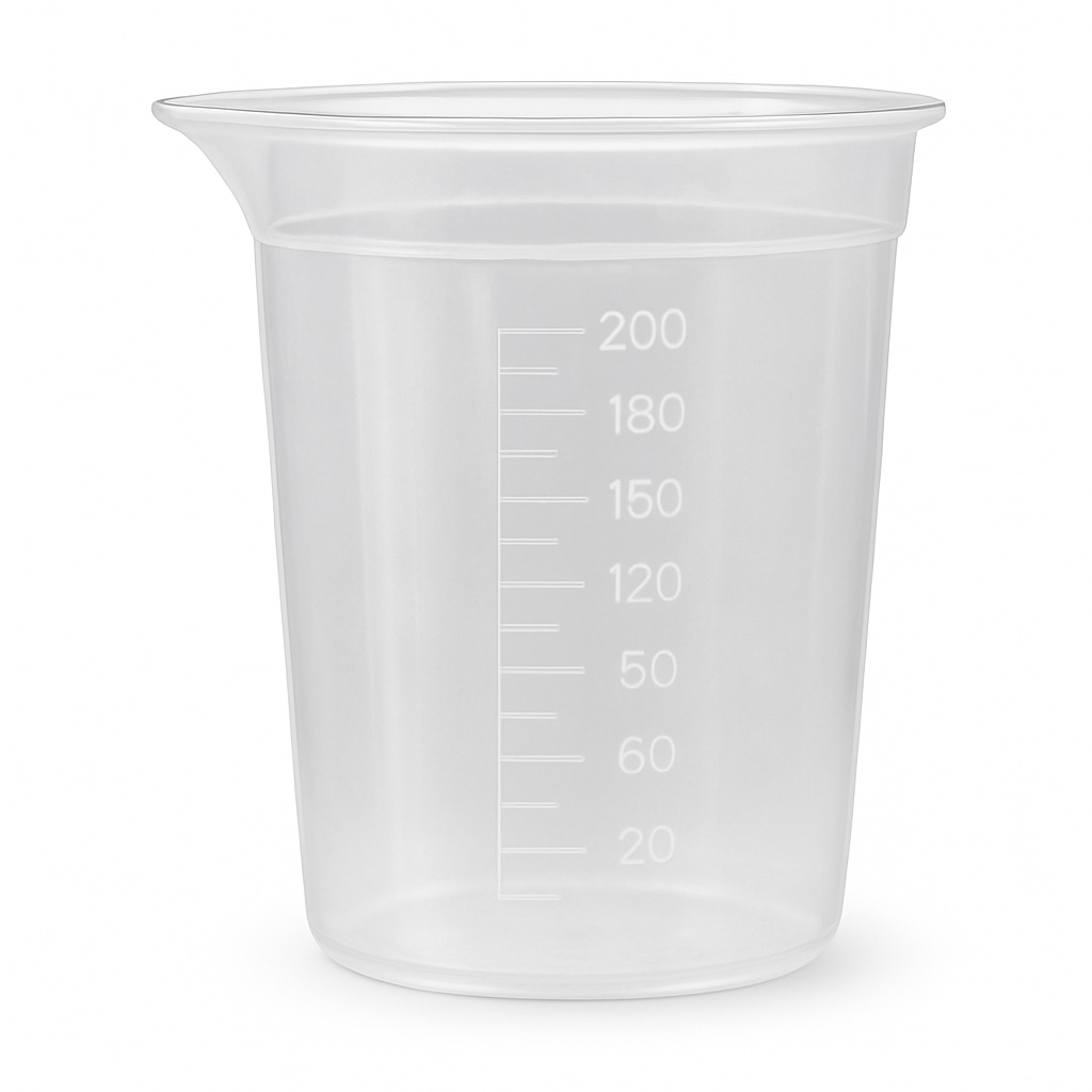 Polypropylene 200ml Graduated Measuring Cup