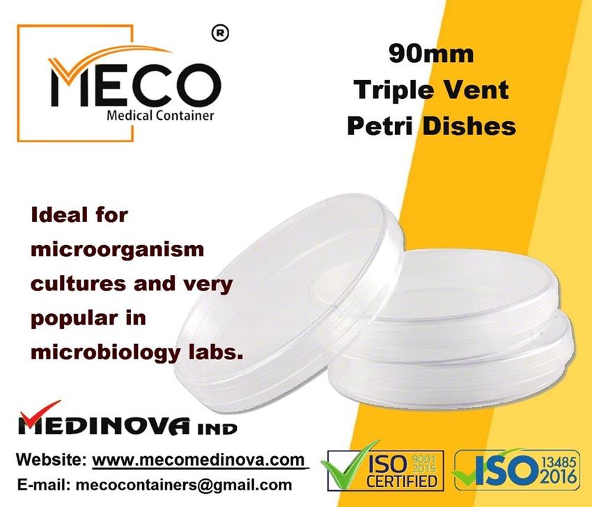 Polystyrene Petri Dish, 90mm Microbiological