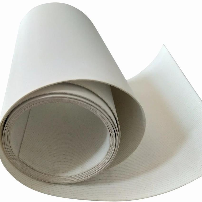 White Polyurethane Curved Conveyor Belt