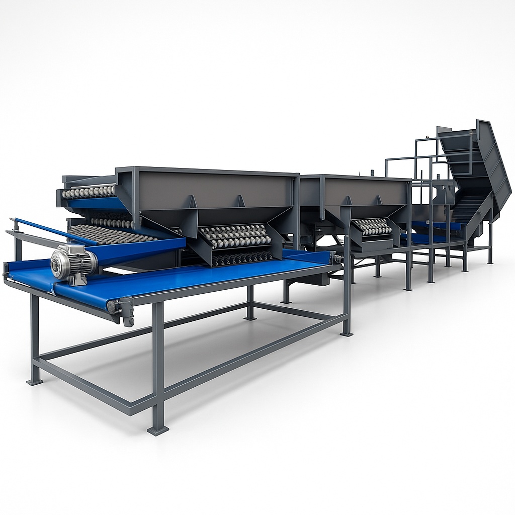 Steel Potato Sizing Equipment, Agricultural