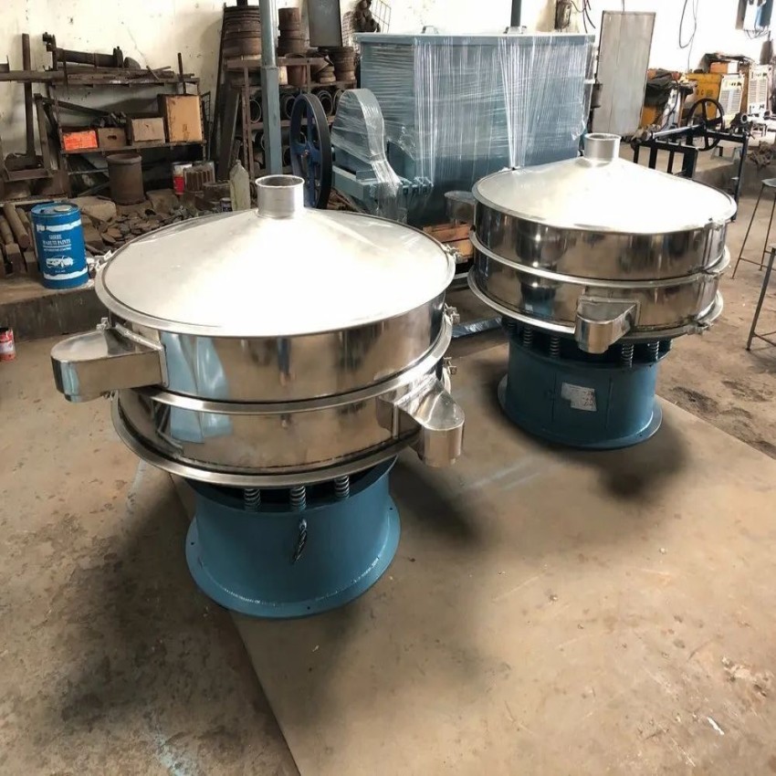 Powder Coated Semi-Automatic Vibro Sieve Machine