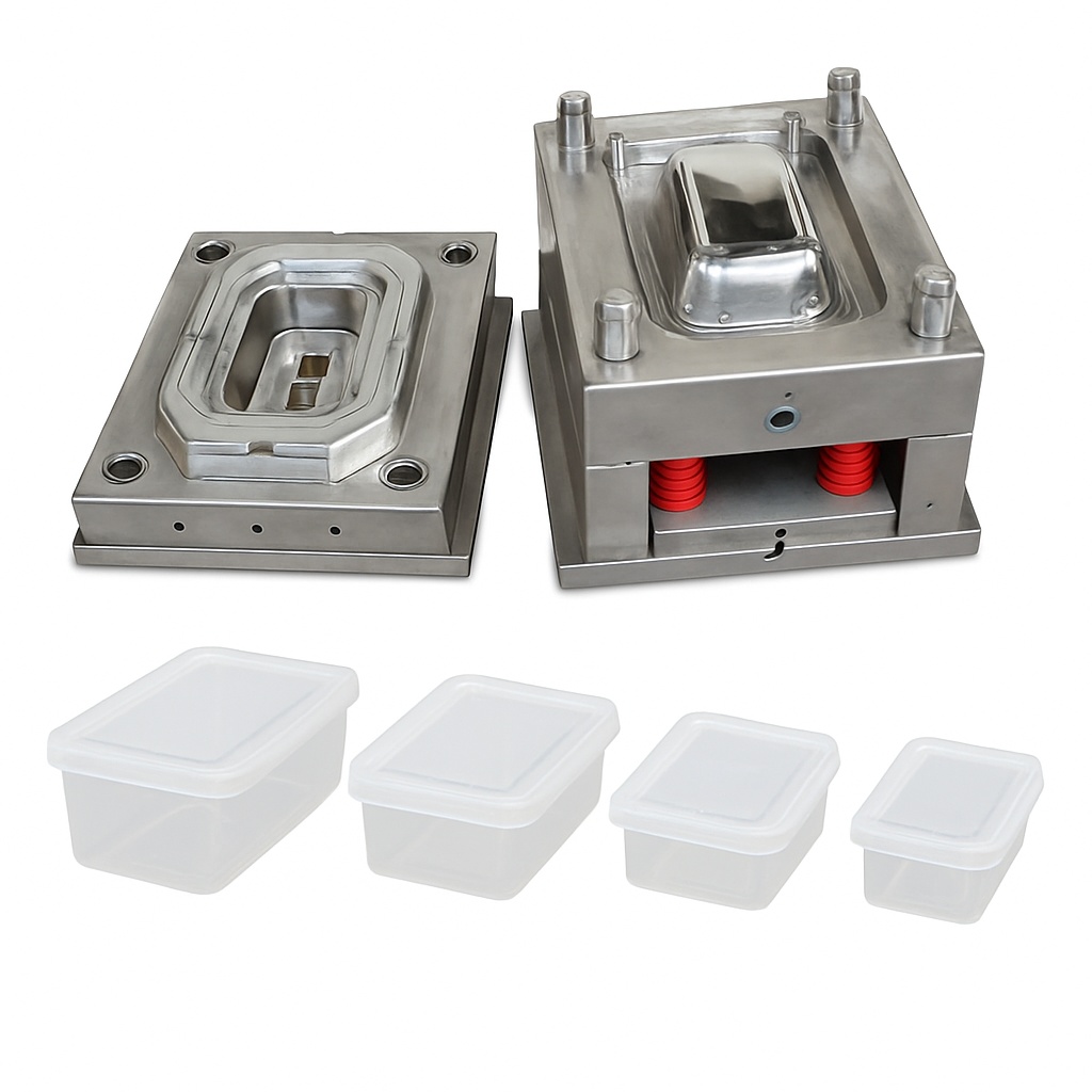 PP Plastic Injection Moulding Container Moulds