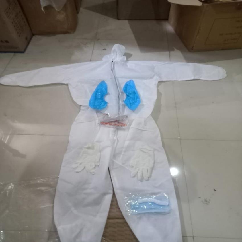 White Disposable PPE Kit
