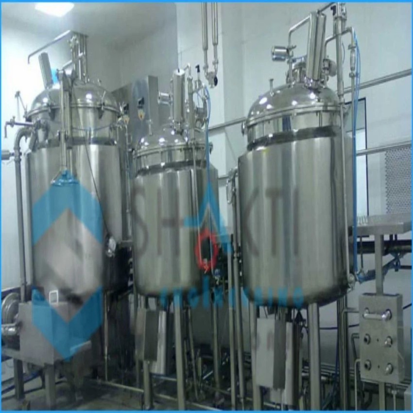 Liquid Syrup Preparation Vessel Plant
