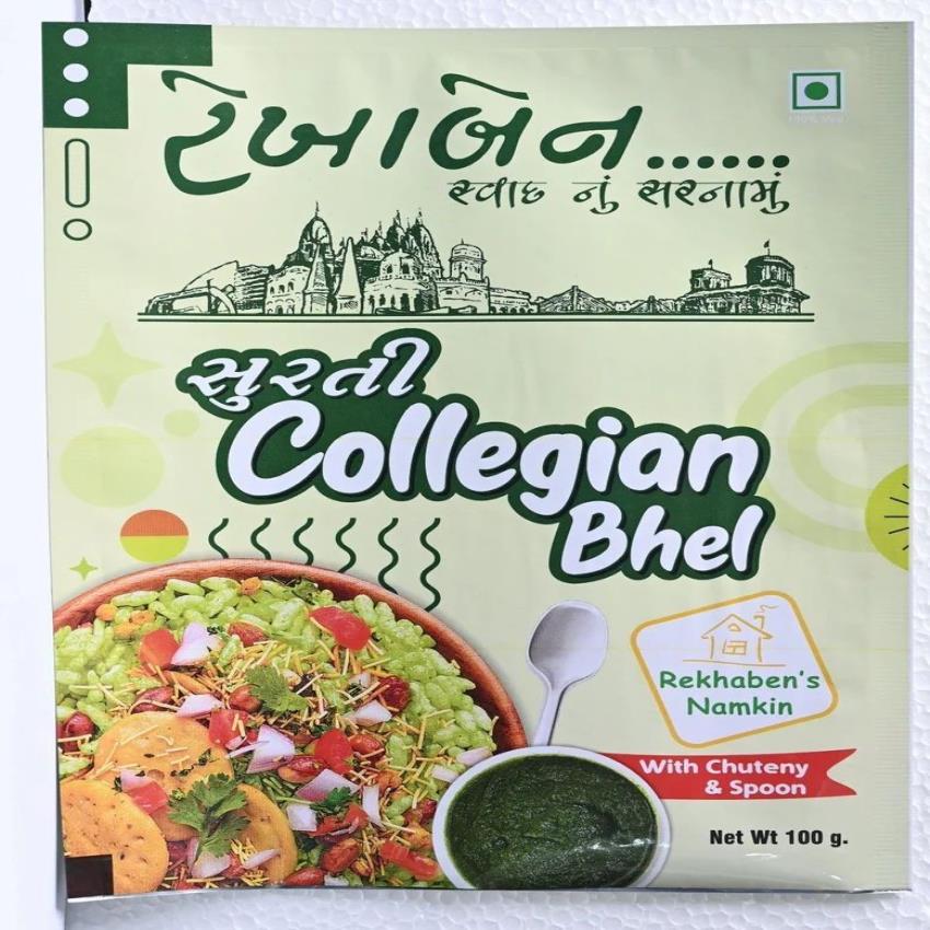 Glossy BOPP Bhel Packaging Pouch, 250gm, Heat Sealed