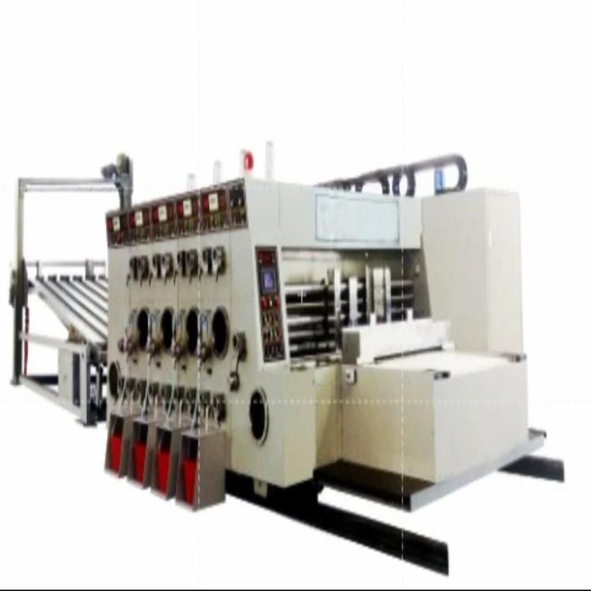 Printing Machine with Stacker and Lead-Edge Feeding