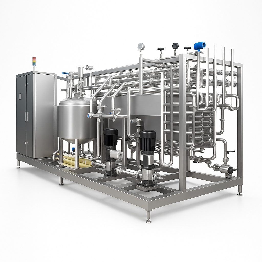 Mango Pulp Preheater Pasteurizer Machine