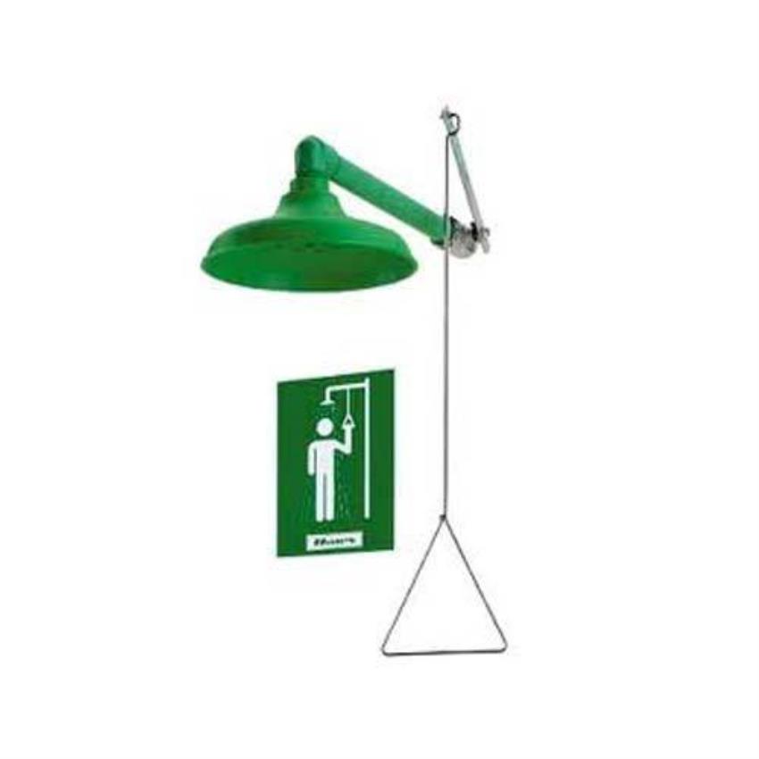 Industrial Push Plate Safety Shower