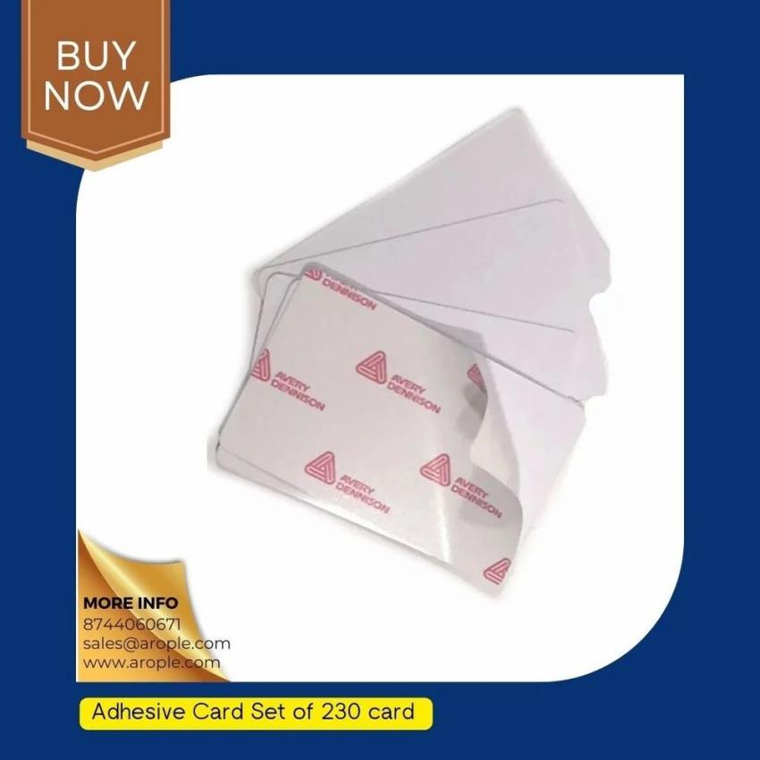 PVC White Adhesive Card, Single Sided