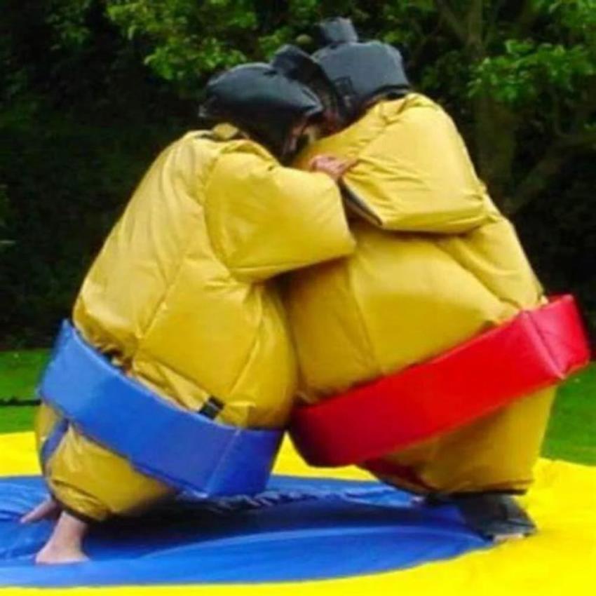 Yellow PVC Sumo Wrestling Inflatable