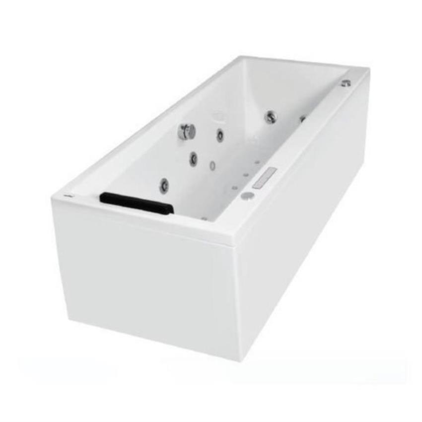 White Acrylic Whirlpool Bathtub