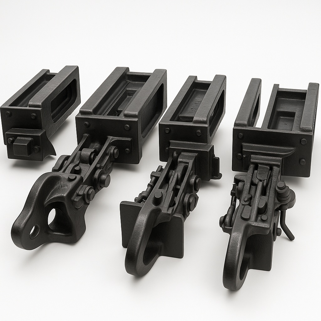 Railway Coupler with AAR 10A Profile