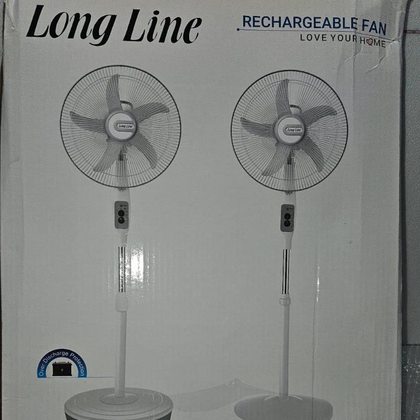 Rechargeable AC/DC Solar Fan