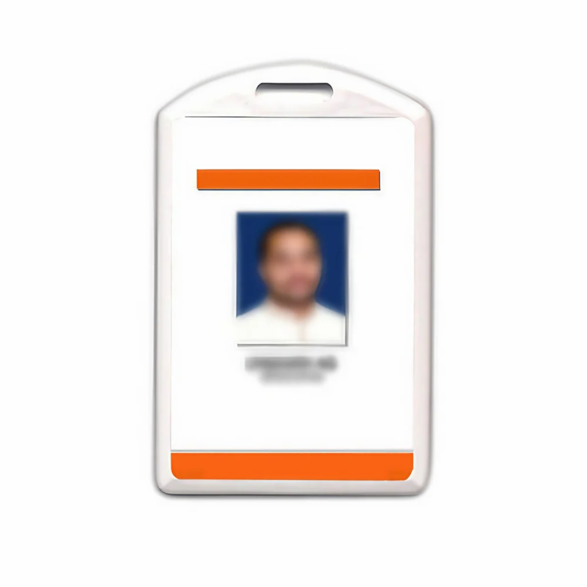 Rectangular Double Sided Sleek ID Card Holder