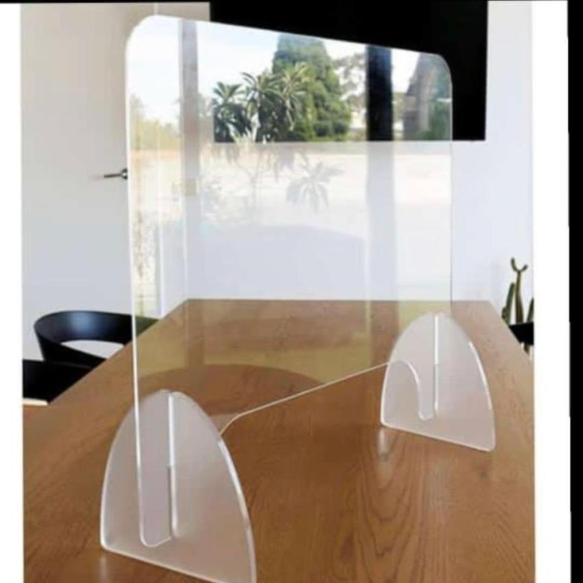 Rectangular Fibre Acrylic COVID PROTECTION SCREEN