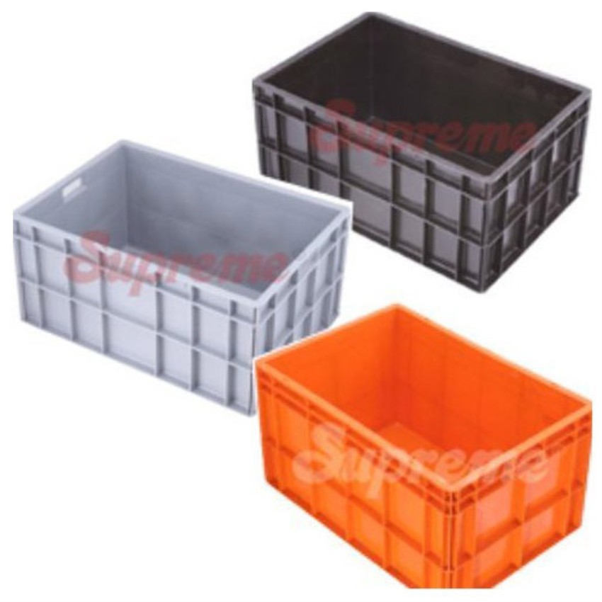 Rectangular HDPE Jumbo Solid Box Crates