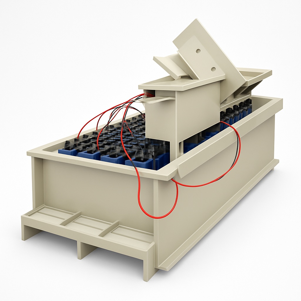 Industrial PPH Battery Charging Tanks, 20-25mm