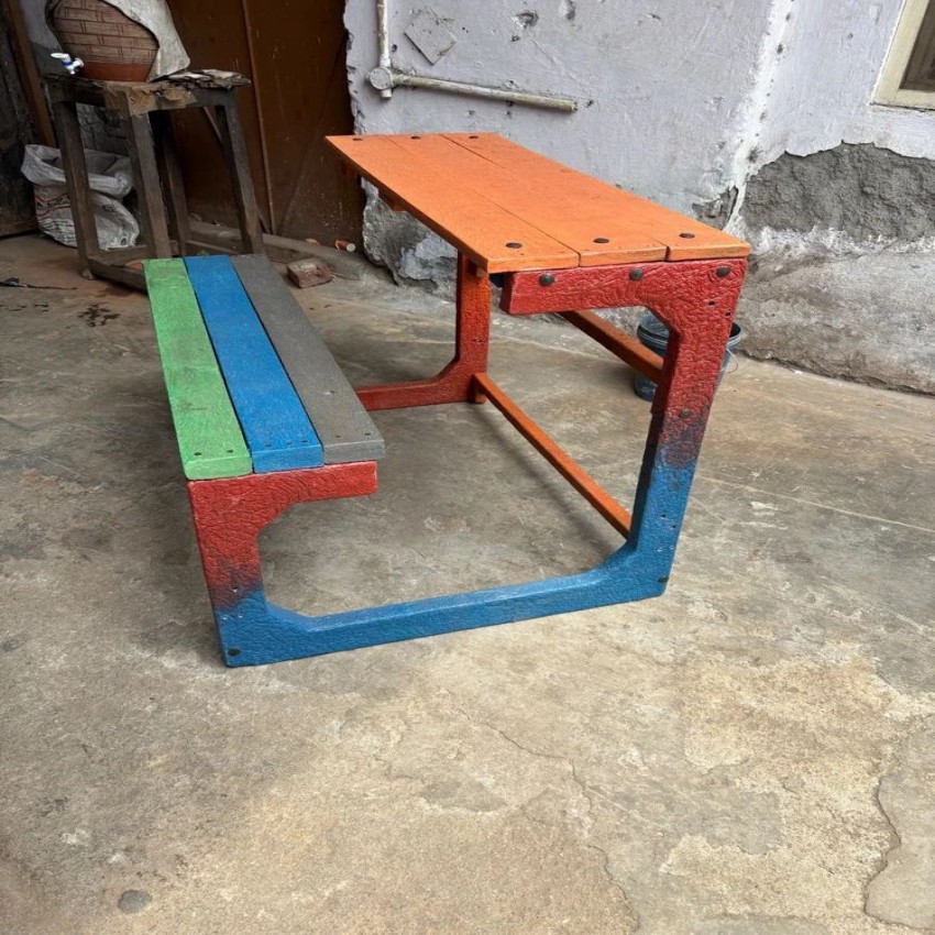 Recycled Plastic 2 Seater School Bench