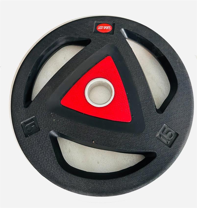 Red & Black Rubber Coated Plates