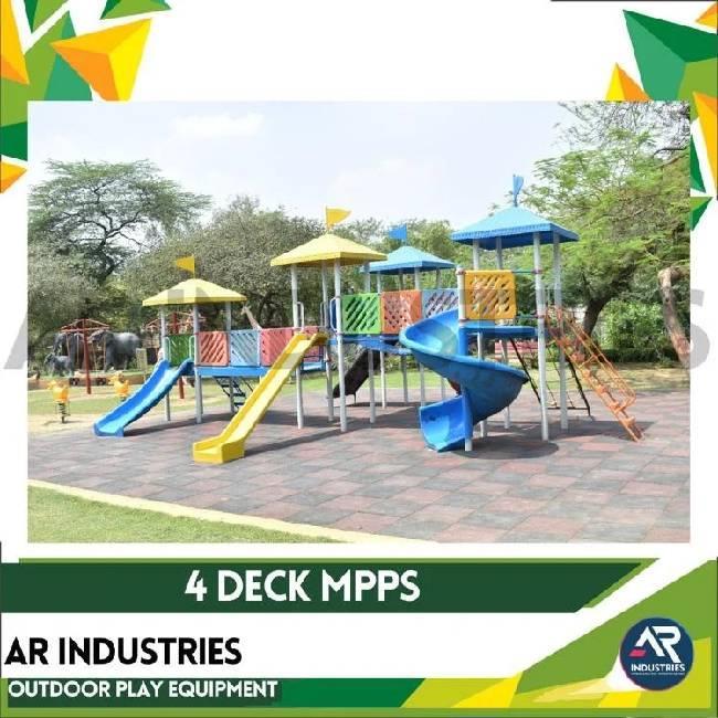 Red FRP Outdoor Play Station Machine