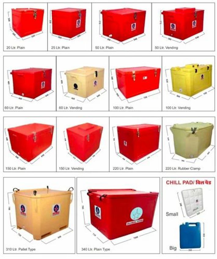 Plastic Insulated Ice Chest, 20kg Capacity
