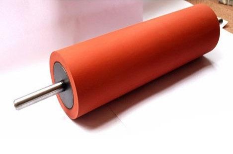 Red Silicone Neoprene Conveyor Roller