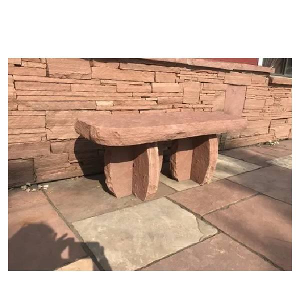 Red Sandstone Garden Seat