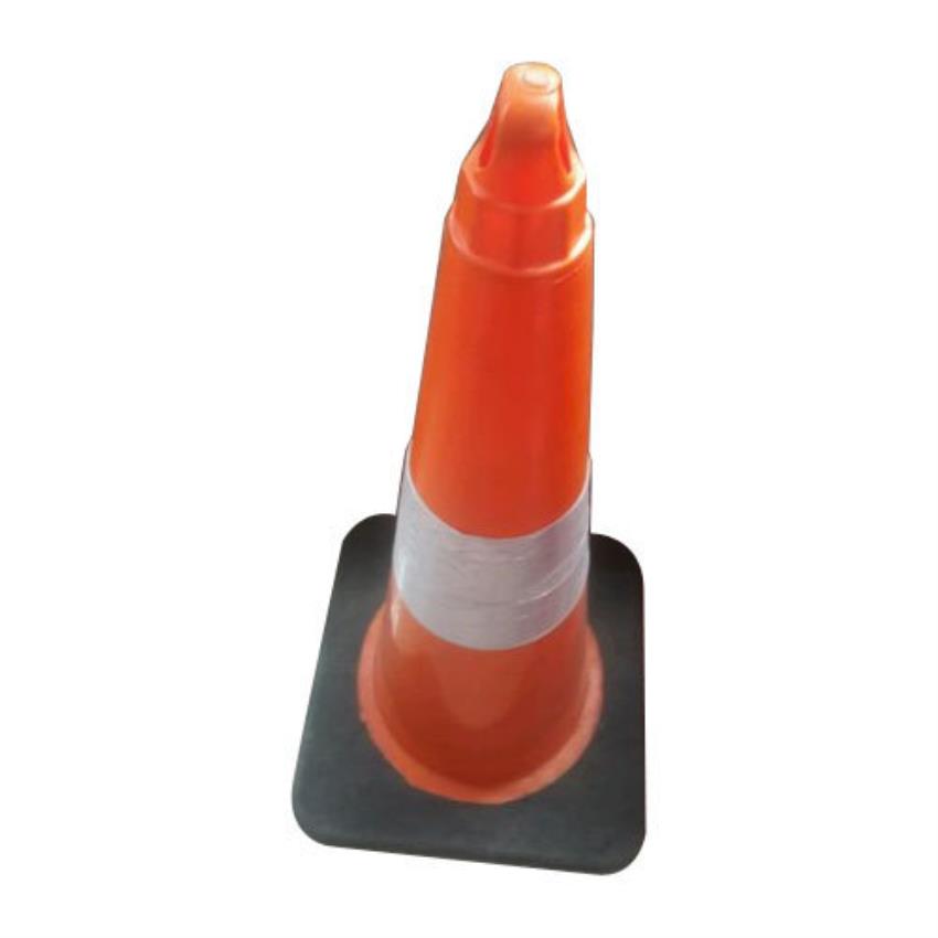 Orange and White Reflective PVC Traffic Cone