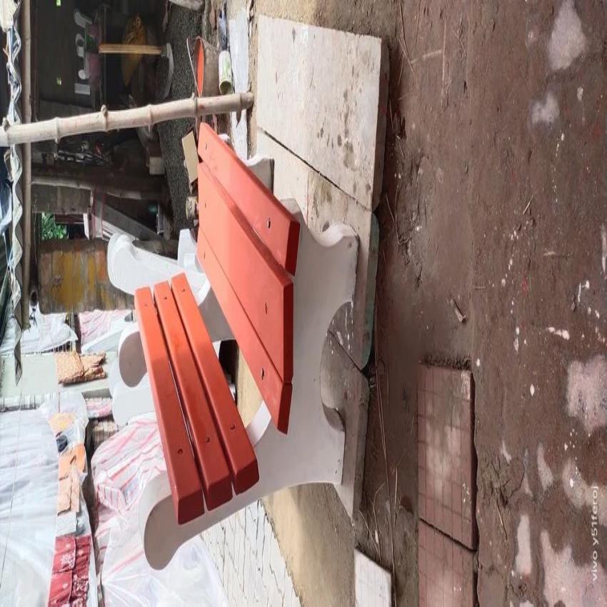 Bench With Backrest, 3 Seater