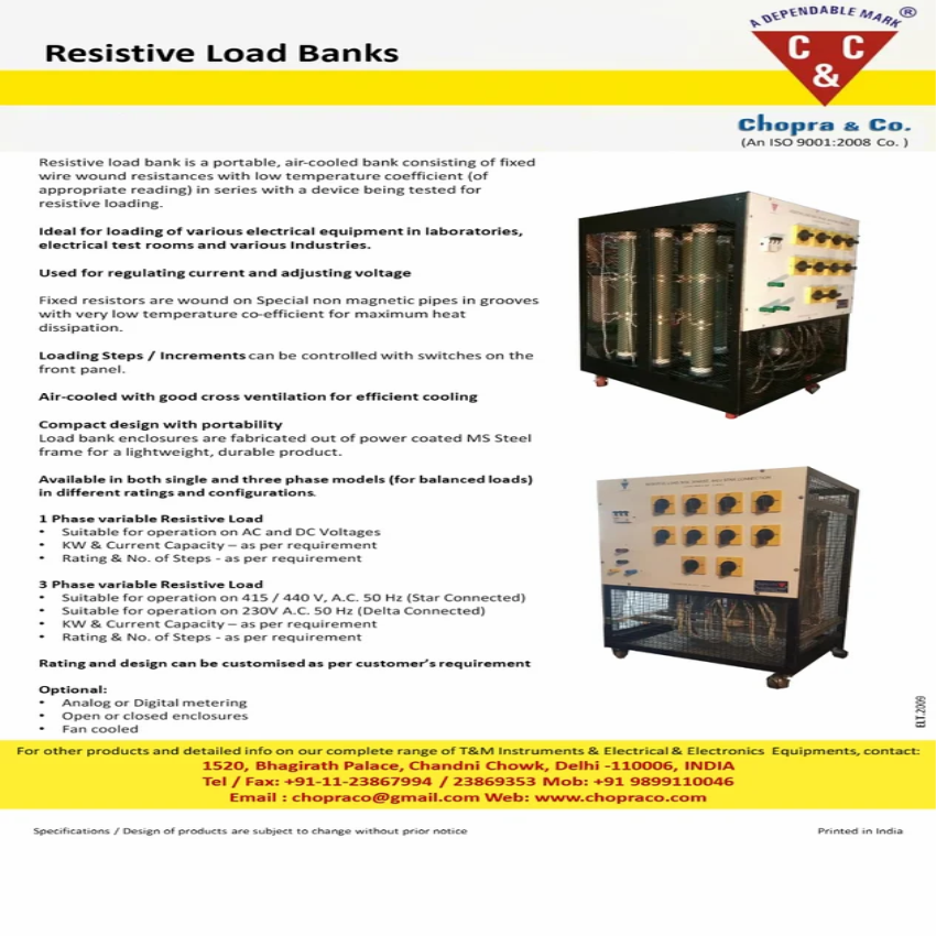 Resistive Load Bank 50 kW