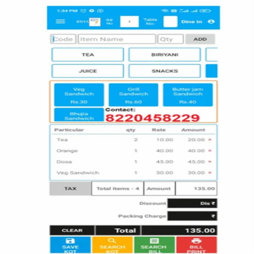 Restaurant Mobile Application
