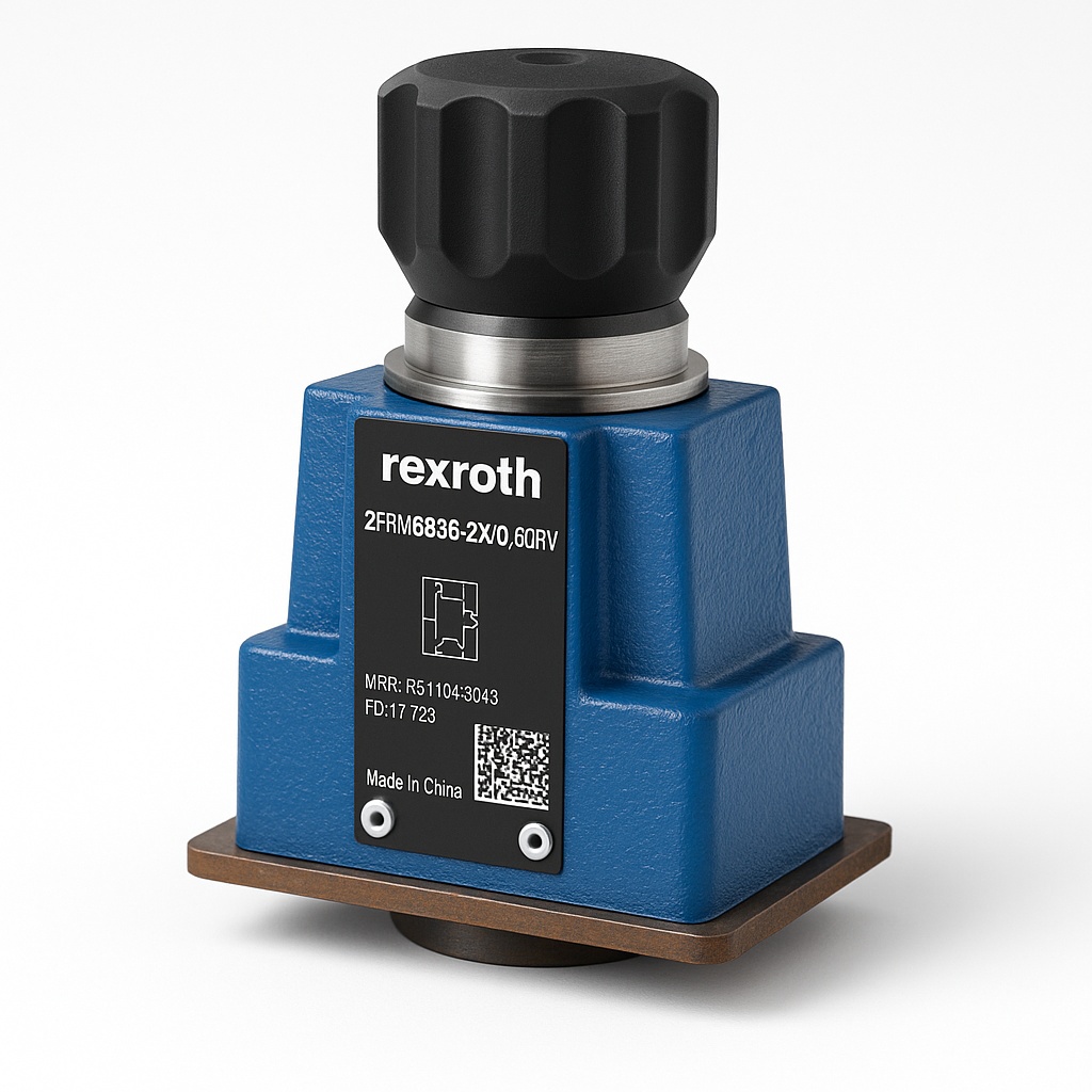 Rexroth 2-Way Flow Control Valve - 2Frm6b36-2x/0.6Qrv, Stainless Steel