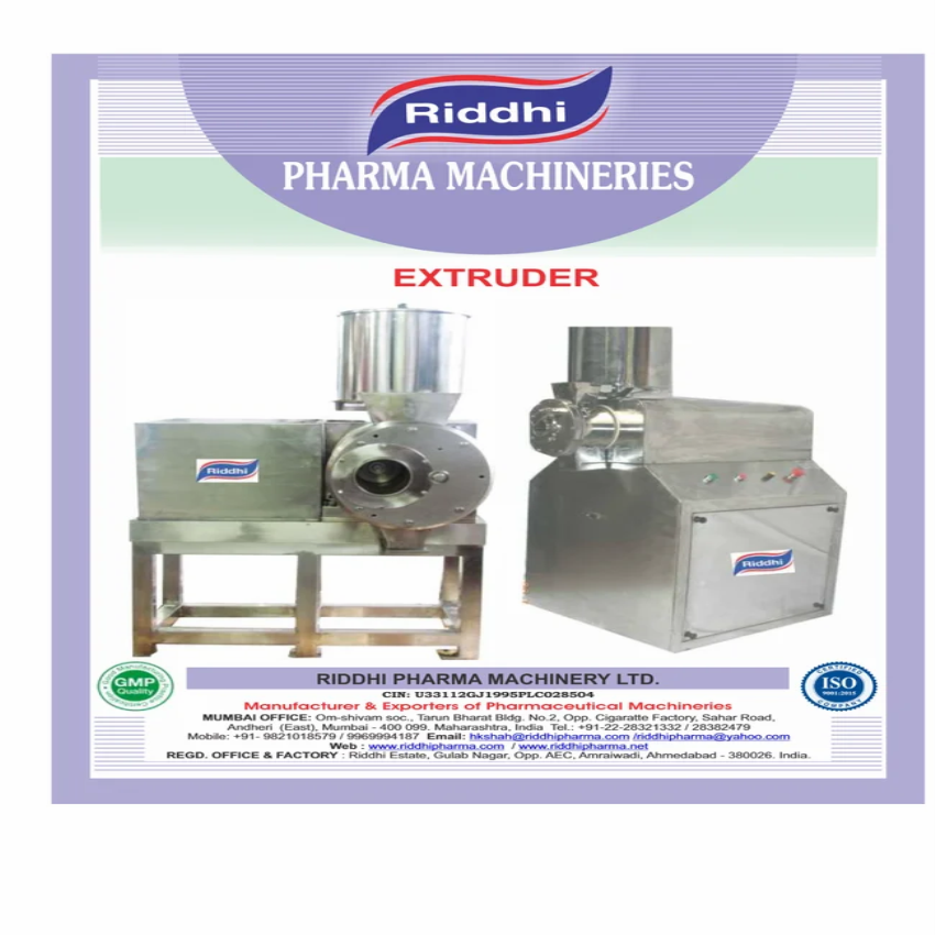 Riddhi Die Roller Xtruder GMP Machine